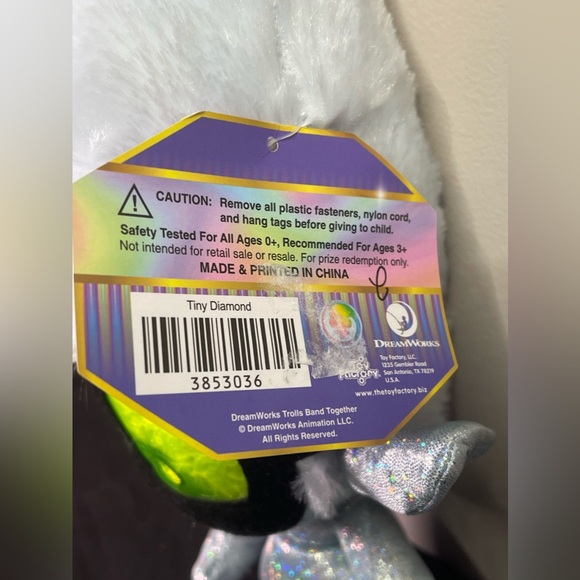 Trolls World Tour Plush Tiny Diamond 2020 NEW  Large Toy 15inch - Picture 4 of 7